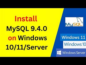 How to Install & Configure MySQL Server 9.4.0 on Windows connect from Workbench in 8 minutes!