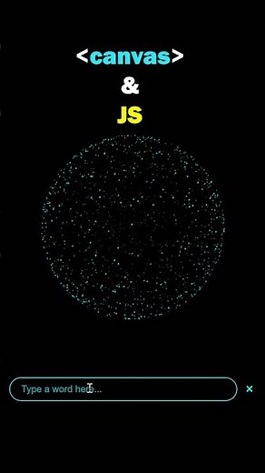 Particles Turn Into Text 🔥 | Advanced HTML CSS JS Animation Effect #javascript #coding