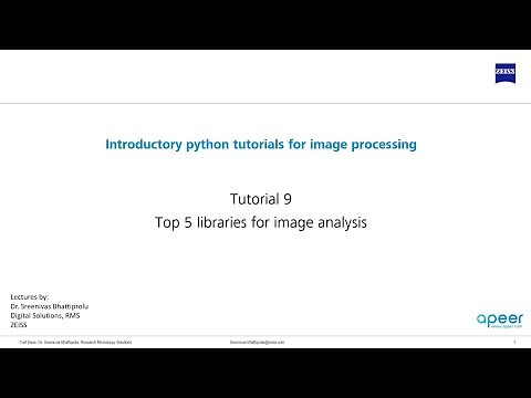 Tutorial 09 - Top 5 python libraries for image analysis