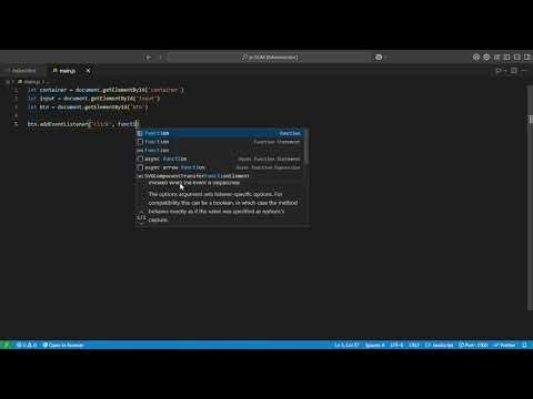 JavaScript | mini To Do App | DOM training