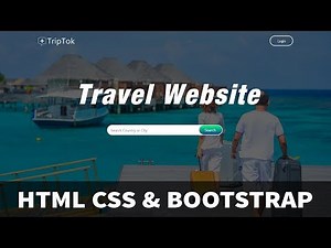 How To Make A Website Step By Step Using HTML CSS Bootstrap | Travel Website Development