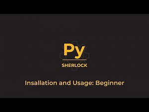 PySherlock Installation and Usage Demo | Step-by-Step Guide for Beginners