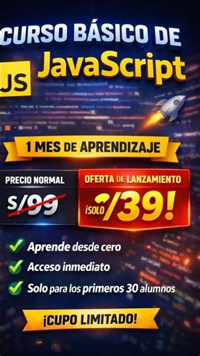Aprende JavaScript desde cero en 30 días . Curso completo