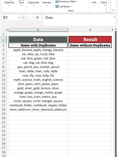 Remove Duplicates with Excel Formula from Comma Separated Values within a Cell #Excel #UNIQUE #CSV #tiktoktaughtme #tutorial #spreadsheet #excelpro #learnexcel #exceltips #exceltricks #office365 #examready #office