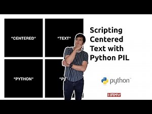 Scripting Centered Text with Python PIL