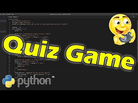 How To Make A Quiz Game Using Python (Tutorial)