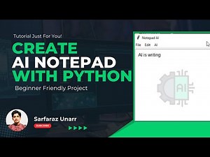Create AI Notepad using Python & g4f ai