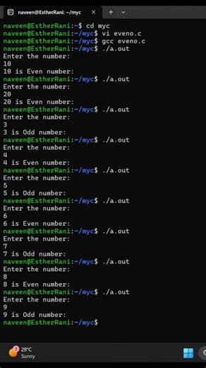 C Program to Check Even or Odd Without Using % Operator | Bitwise AND in C #Shorts