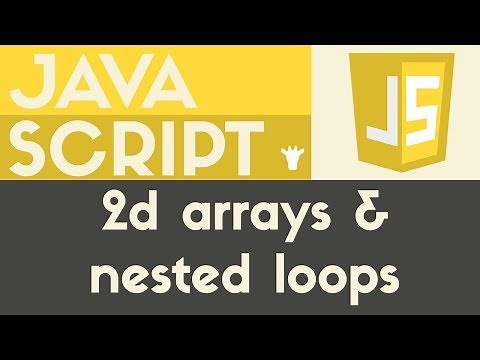Nested Loops & 2D Arrays | Javascript | Tutorial 25