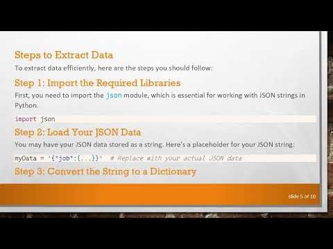 How to Extract Data from JSON Strings Using Python json Library