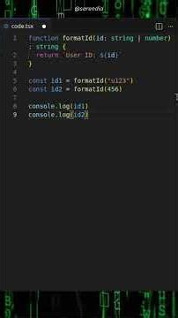 TypeScript Fundamentals — Union Type (string | number) (Ep 3)