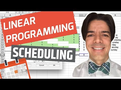 Linear Programming: Employee Scheduling with Excel Solver