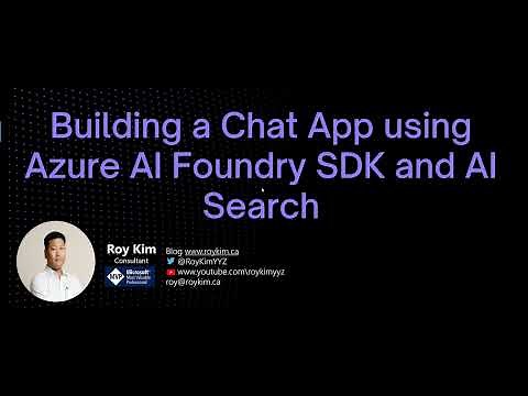 Building A Chat App using Azure AI Foundry SDK and AI Search