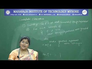 17CS73 - ML (Module 1): 1.5 - Candidate Elimination Algorithm