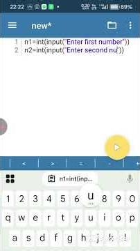 Python program for addition of two numbers