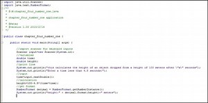 Java Chapter 4 exercise 1- Object height