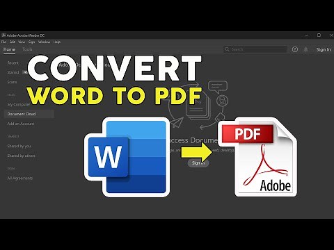 How to Convert Word to PDF