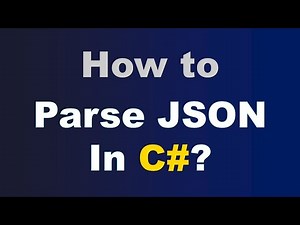 How to Parse JSON in C# | Simple Example for Beginners