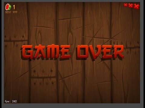 Simple Fruit Ninja Game using JavaScript