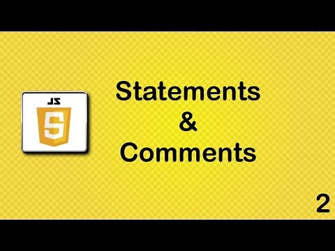 Javascript beginner tutorial 2 - statements and comments