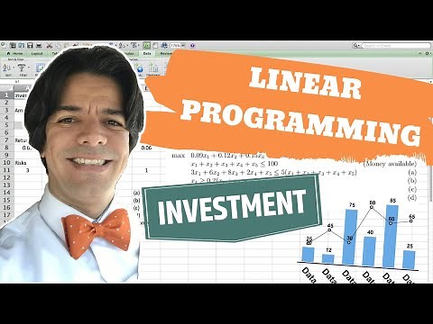 Linear Programming: Investment with Excel Solver