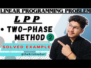 Two phase method | introduction | simplex method #lpp #engineeringmaths #operationresearch