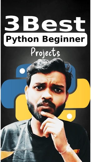 Your First 3 Python Projects #python #shorts #artificialintelligence