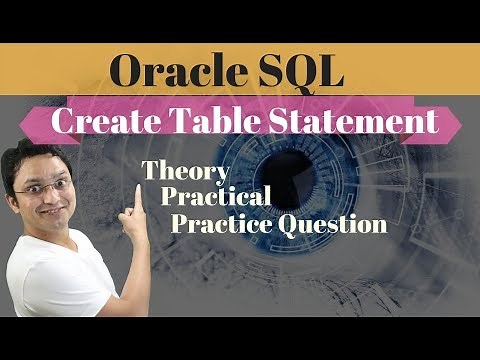 Tutorial#7 How to create table in oracle database| create table statement syntax by Rakesh Malviya