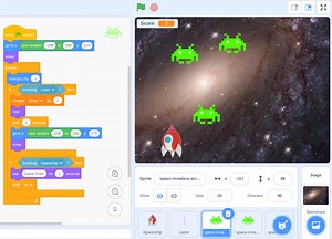Scratch – Code Basic Space Invaders Game