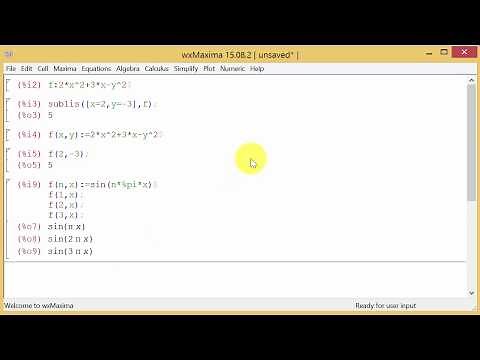 wxMaxima Evaluating Functions With Several Variables