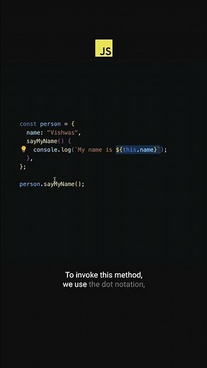First Rule To Mastering 'this' Keyword in JavaScript