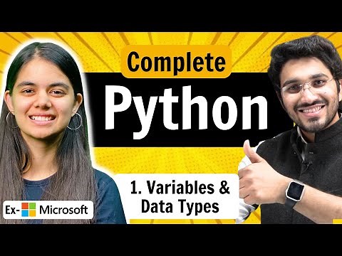 Python Full Course❤️ | Variables & Data Types | Lecture 1