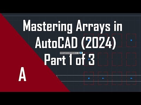 How To Use The Array Command in AutoCAD (Part 1)!