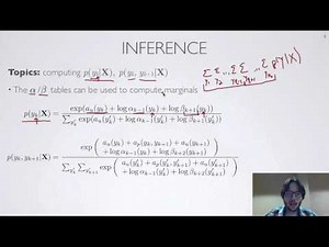 Neural networks [3.5] : Conditional random fields - computing marginals