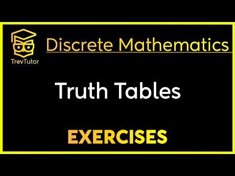 [Discrete Mathematics] Truth Tables Examples
