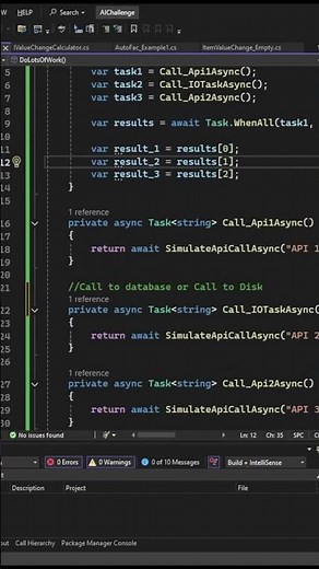 C# Async Await - Task.WhenAll | Calling an Api, Database or File Access