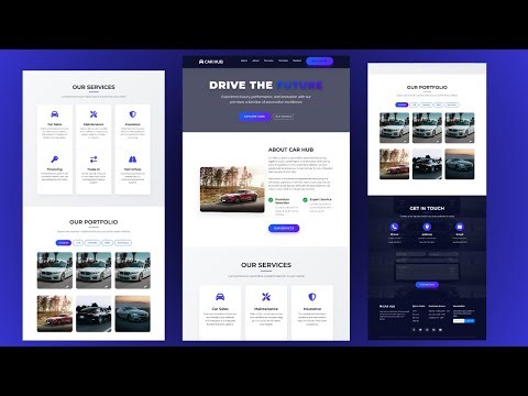 Responsive Car Website Using HTML CSS JavaScript 🚗#frontenddeveloper #webdevelopment #threejs#uiux