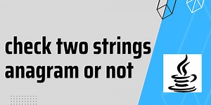 anagram program in java