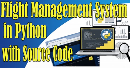 Flight Management System in Python with Source Code