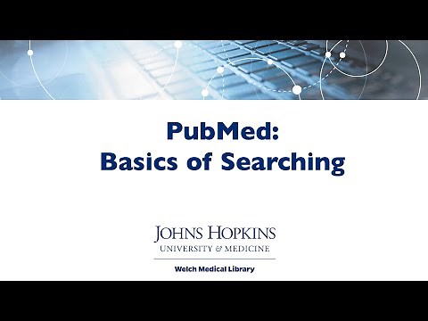 PubMed: Basics of Searching