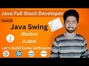 Java Swing Button & Labels | Java Full Stack Development Course in Hindi | lecture 21