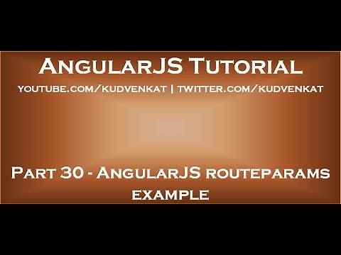 AngularJS routeparams example