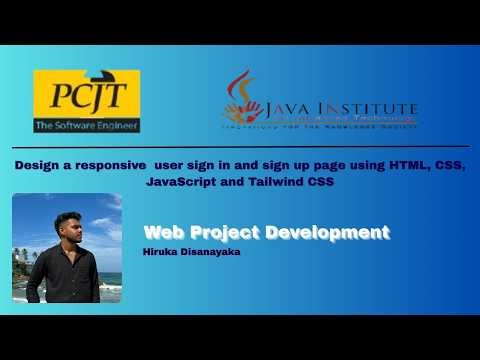 Task 01 : Design a sign in and sign up page using HTML , CSS , JavaScript and Tailwind CSS