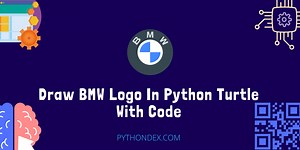 Draw BMW Logo In Python Turtle With Code - Pythondex