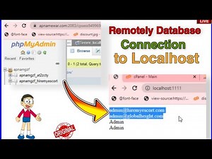 Server Database Connect to Localhost | Remotely Connection 100% Working