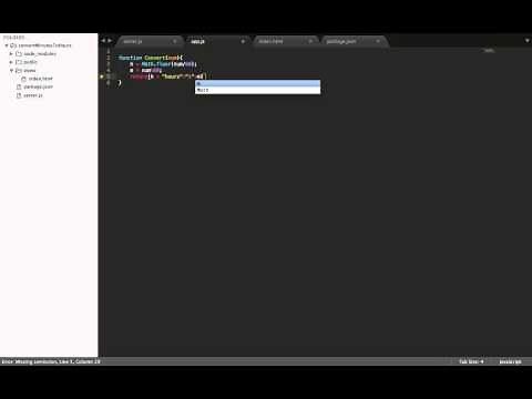 Intro to Javascript - Convert Minutes to Hours
