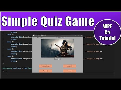 Make a multiple choice randomized quiz game in visual studio with WPF C#