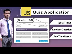JavaScript Quiz Application Part 1/2 using HTML CSS JS | Build A Quiz App With JavaScript | WTG