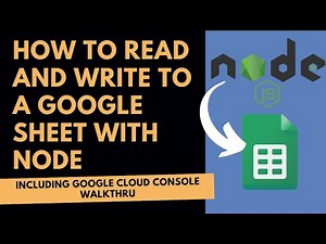 How To Use Node.js to Read + Write to Google Sheets (w/ Example Code)