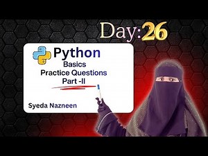 Python Basics Practice Questions 🔥 | Interview & Exam Ready